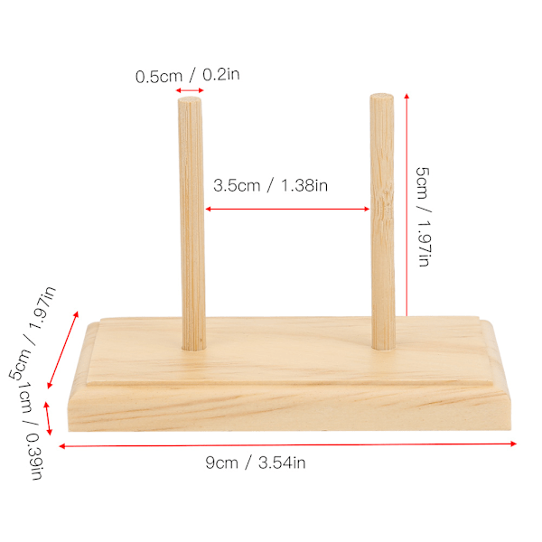 Broderi Sting Trådholder Tråd Spole Bobbin Rack Organizer med 2 Skaft