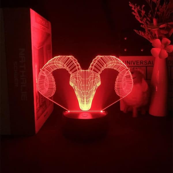 3D Nattlys USB Batteri Dobbel Bruk Gradient Lampe Bursdag G