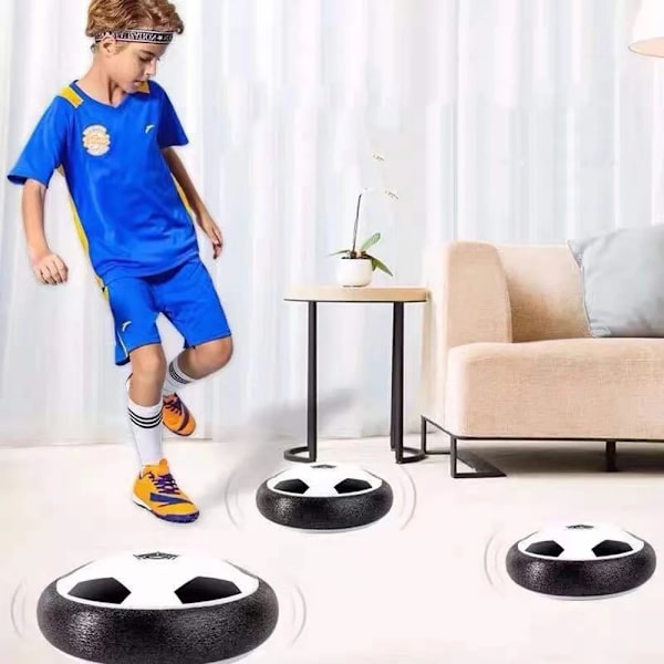 Air Power Flytande LED Fotboll Leksaker Barn Levitate Suspenderande Fotboll Luftkudde Flytande Skum Fotboll Leksaker För Barn Presenter