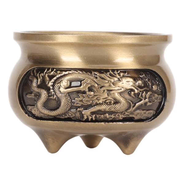 Messing Røgelse Brænder Rustfri Dekorativ Metal Røgelse Brænder Holder med Røgelse Pindeholder Base Bronze