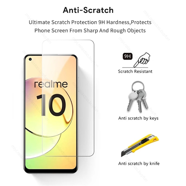 2 i 1 kameraglas Realme10 skyddsglas för Realme 10 4G 2022 RMX3630 6,4" skärmskydd Explosionssäker HD-film
