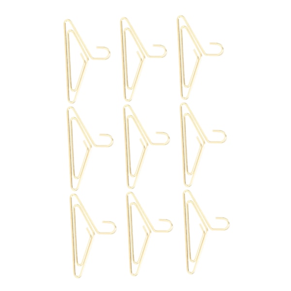 100 stk. metalliske papirclips, galvaniseringsproces, gyldne papirclips, rustfrie papirclips, skridsikre til filklassificering, frakkebøjle
