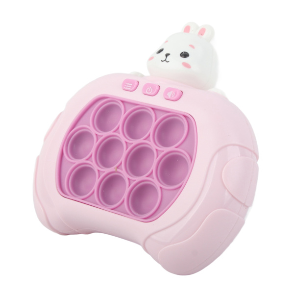 Pop Light Up Game Snabbt tryck bubbla Interaktivt roligt säkert plast Hand-öga-koordination Handhållen spel leksak för barn Bunny