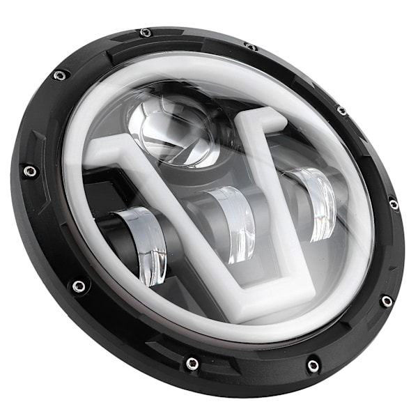 7 tommers runde LED-frontlykter Hvit Gult Lys IP67 Vanntett Passer for Jeep Wrangler JK 07-18