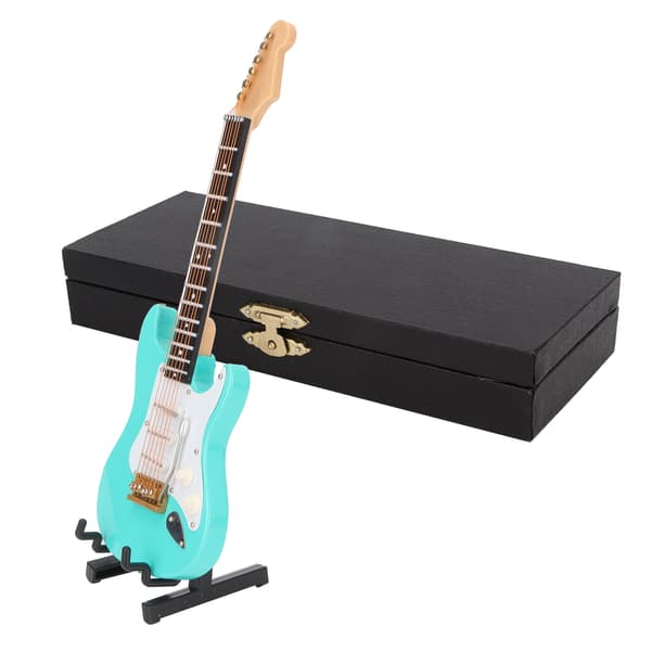Miniatyrgitarr Replika Miniatyrgitarr Musikinstrument Modell HemmakontorsdekorationL