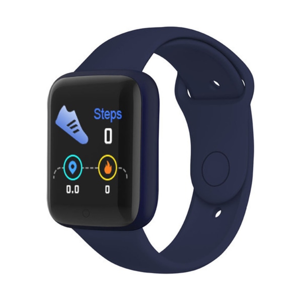 1,4 tum Smart Watch 150mAh Stegräknare Alarm Inkommande meddelande Sportläge Vattentät Fitness Watch för IOS 9.0 för Android 5.0 Smartphone Dark Blue