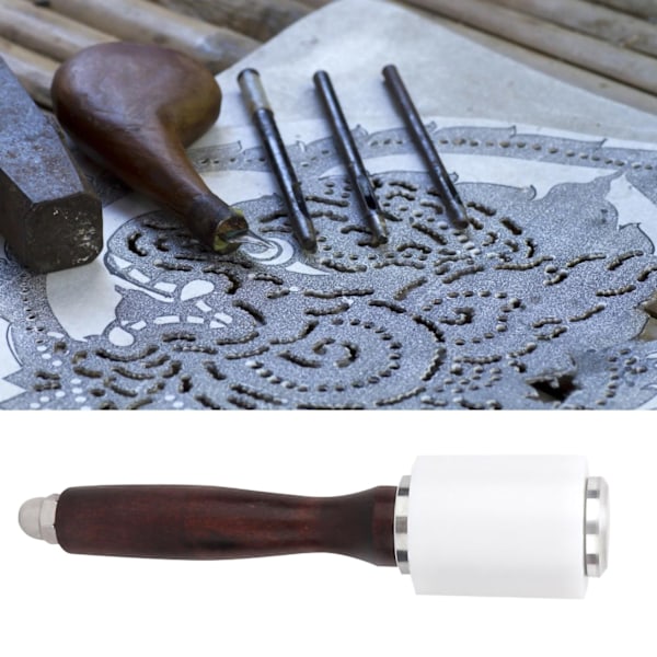 Läder Nylon Carving Hammer Läderhantverk Stansning Hammer för Läderbehandling