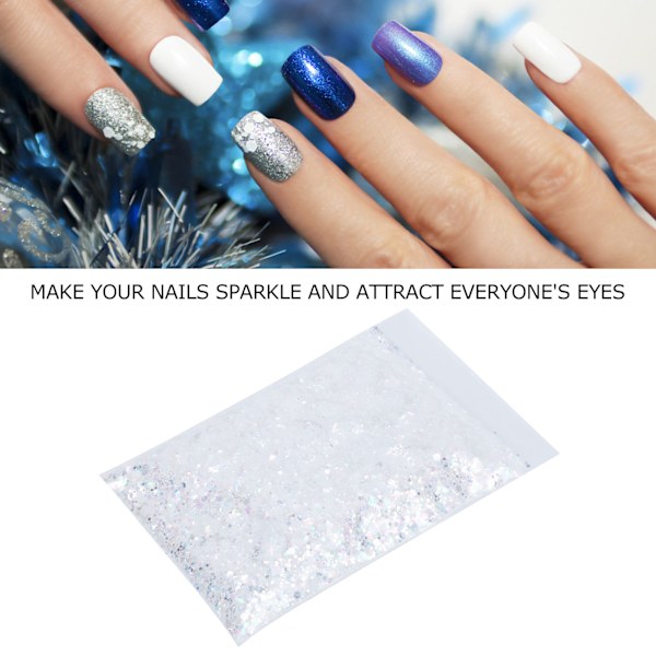Glitterkonfetti 50g MHB‑22100A Fantasy Color PET Hex DIY Hantverkstillbehör för Nagel Telefonfodral