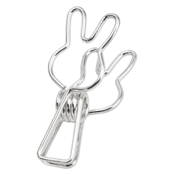 20 stk klips Multipurpose Multifunction Elektroplettering Hul Metall Binder Sterk FjærklipsSølv