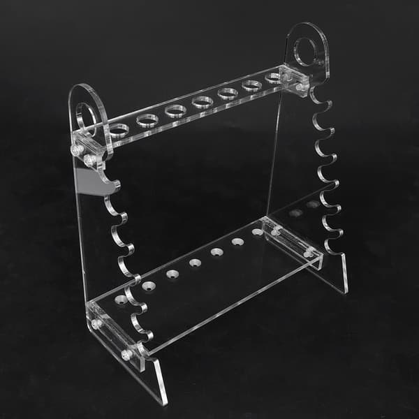 Organisk glas trapetsformad pipettställ med 1,5 cm hålsdiameter