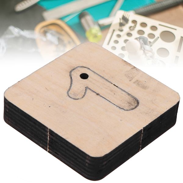 Skärmaskin Form Lädertillbehör DIY Handgjorda Kits med Järnblad för Hantverkssamling (Nummer 1)