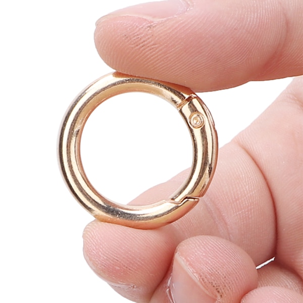 10 st legeringssnäpplås runda ringar konecting spänne kläder skor handväska tillbehör (guld)