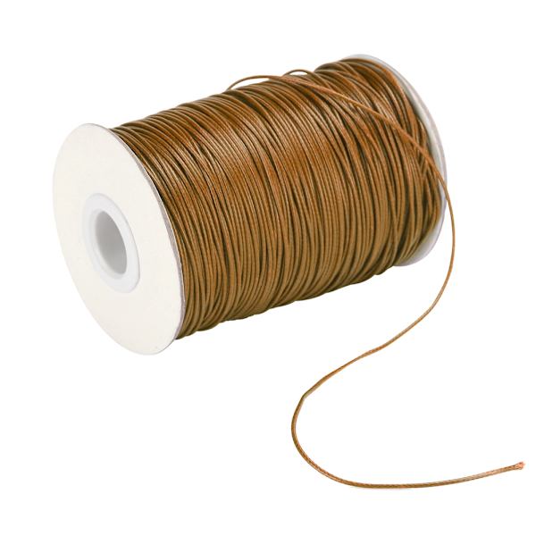 160m Vaha Langallinen DIY Ympäristöystävällinen Käsinkudottu Narukoru Puuvillalanka 1mm(8 # Ruskea )
