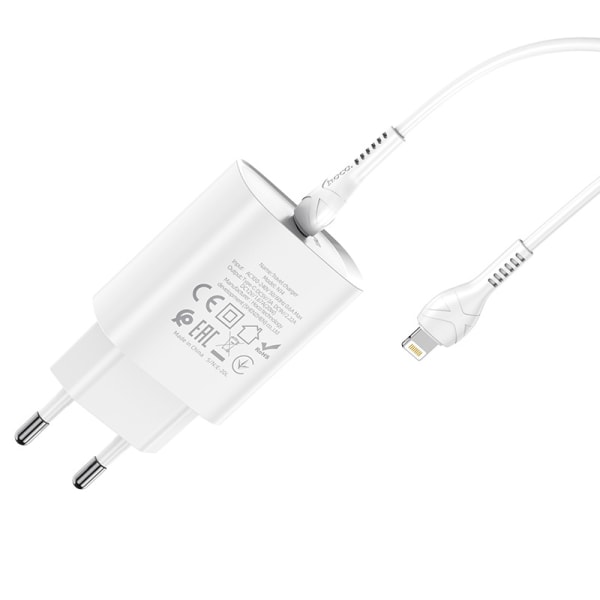 hoco. N14 enkelport PD20W laddare europeisk typ-c port sui