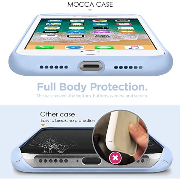 Kompatibel med iPhone SE 2022 Fodral 4.7 tum, iPhone SE3 Fodral