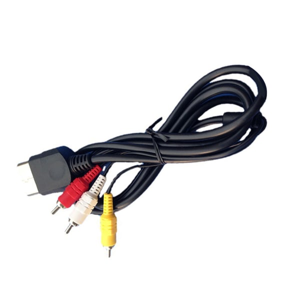Spilkonsoll AV-kabel forhindrer interferens Plug and Play RCA lydvideokabel for Xbox 5,9ft