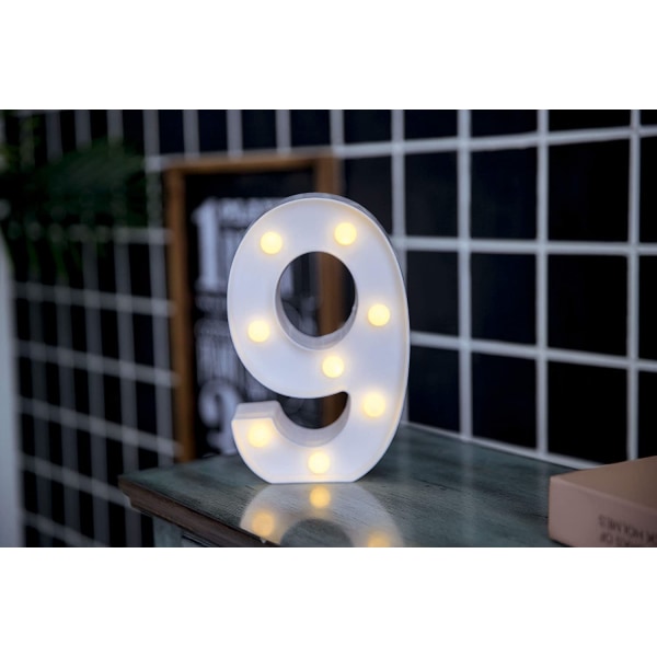 LED-nummerljusskylt lyser upp nummerljusskylt
