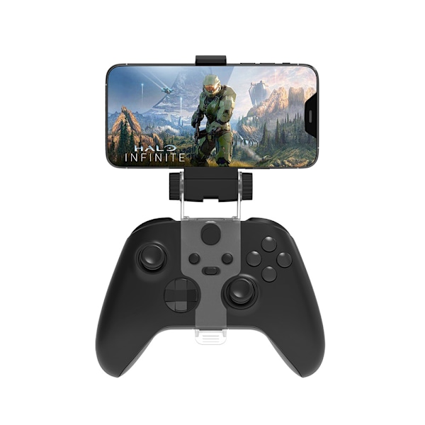 Kontroll Mobiltelefonhållare för Xbox Series X Controller Telefonklämma Xbox Controller Mobiltelefonfäste Justerbar Telefonhållare Klämma Kompatibel med