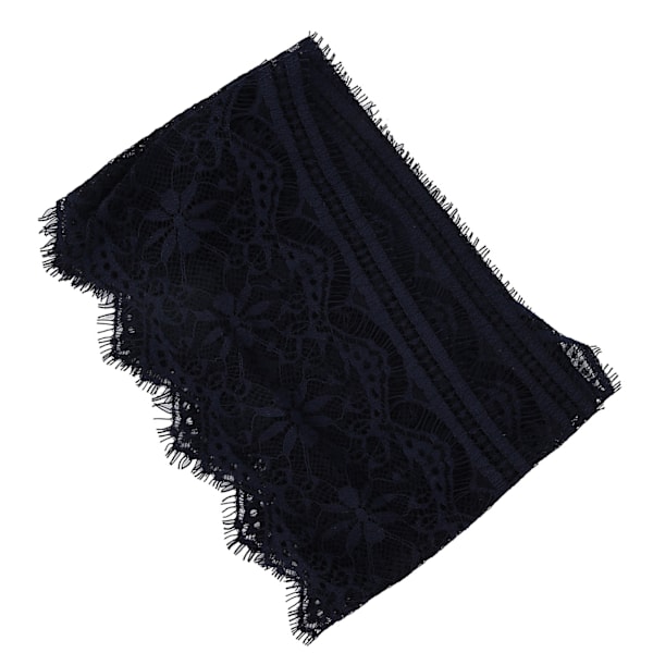 14,5 cm polyester silke kläder broderi spets DIY klänning hantverk tyg kläder dekoration marinblå