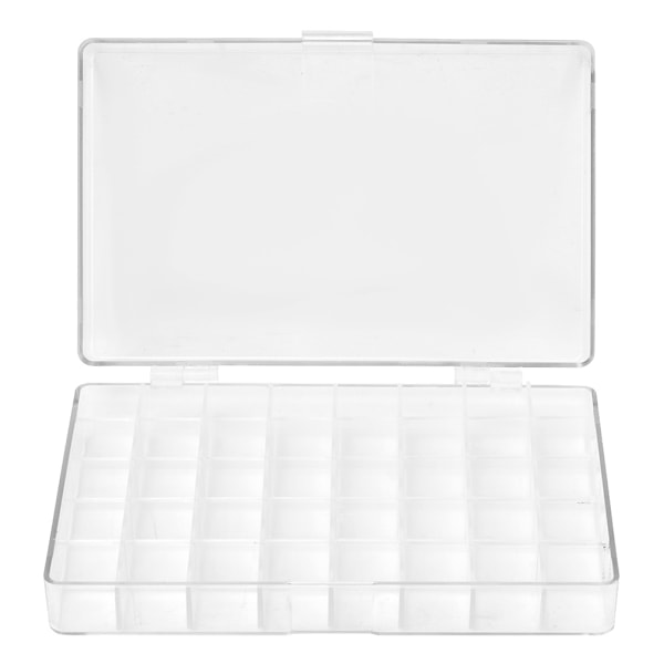 Acrylic Transparent 40 Grid Organizer  Powder Cosmetic Storage Box Classify Storage Case