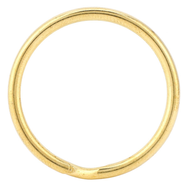 10 stk. Messing Nøglering Guld Taske Krog Forbindelse Nøglering DIY Læder Håndværk Hardware Tilbehør 35mm