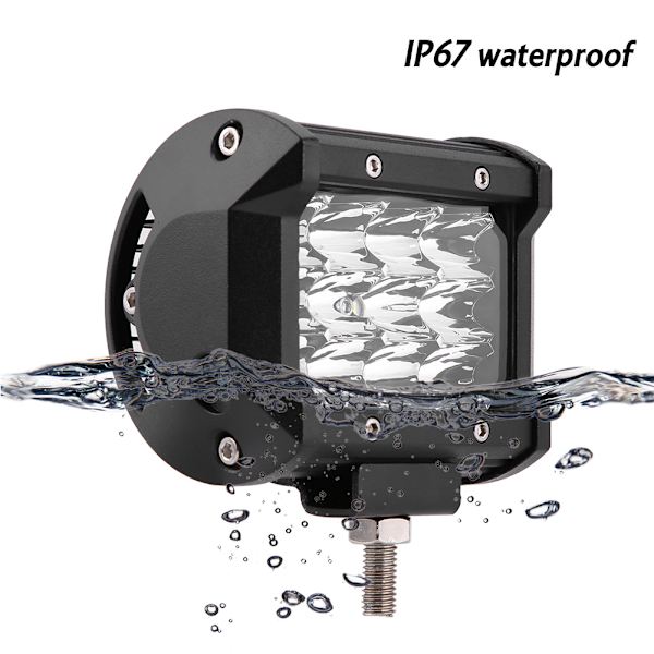 2 stk. 4 tommer 12 LED 36W 3 Rækker Bil Arbejdslys Bar Tag Flood Beam Lampe til Off Road Trucks 10-48V