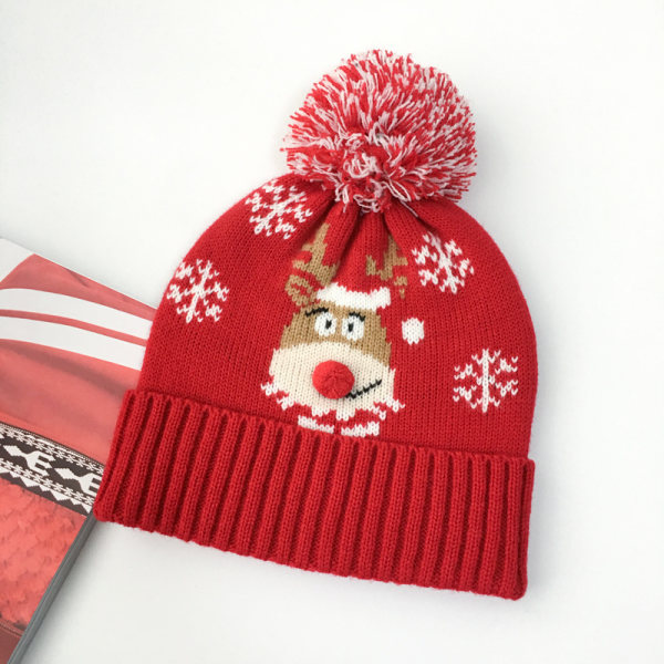 Julhelgens modekollektion av vintervävda pom-p