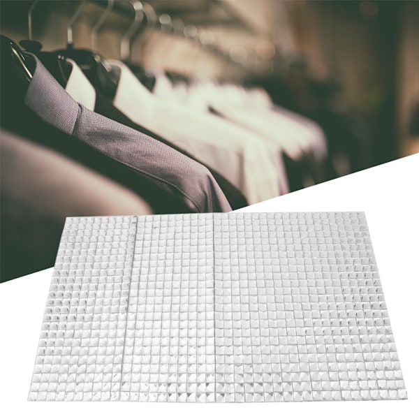 24*40cm Hotfix Rhinestone Sheet Banding Mesh Trim Sheet DIY Dekorasjon Tilbehør(Square 8mm)