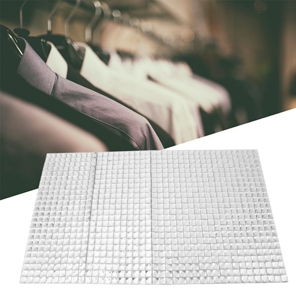 24*40cm Hotfix Rhinestone Sheet Banding Mesh Trim Sheet DIY Dekoration Tillbehör(Square 8mm)