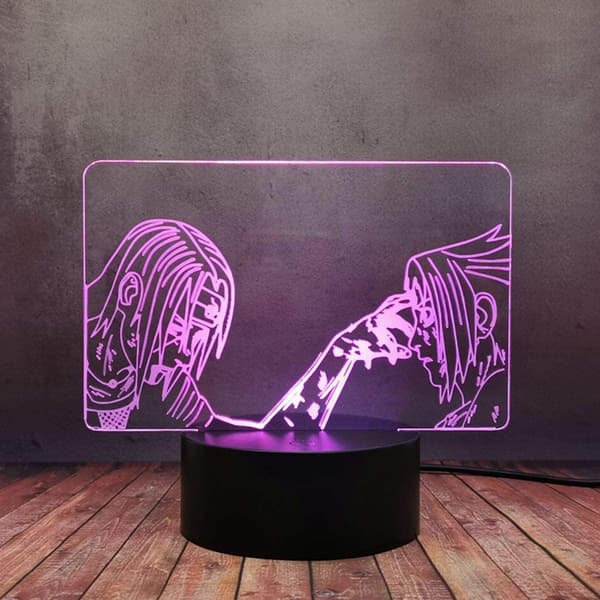 Naruto Kakashi Uchiha Sasuke 3D Illusion Natlampe Sm