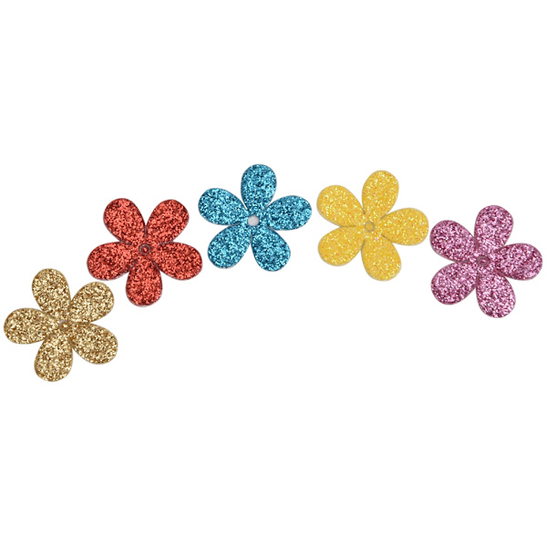 100 st färgglada dekorationsplaster Trim Applique DIY syplåster klädtillbehör (typ D)