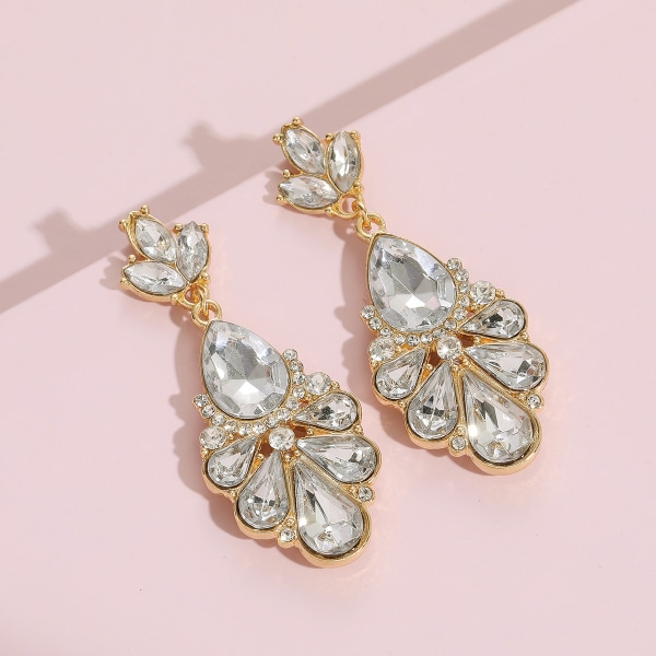 1PCS Cubic Zirconia Statement Örhängen - Kristall L