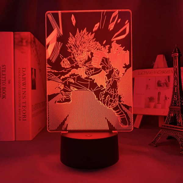 My Hero Academia Lamp,My Hero Academia Birthday Decorations,Himiko Toga Ochako Uraraka Shoto Todoroki Izuku Midoriya Figure 3D Night Light