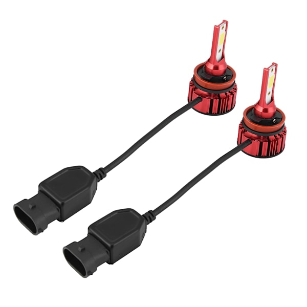 1 Par Super Lyse Bil LED Hodelyskit Hodelyspærer 6000K 50W H8