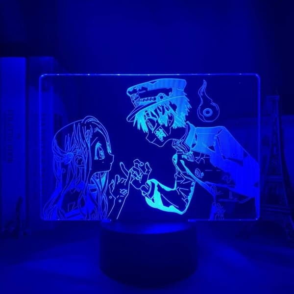 3D Natlampe Touch Switch Bord Skrivebord Illusionslamper Anime