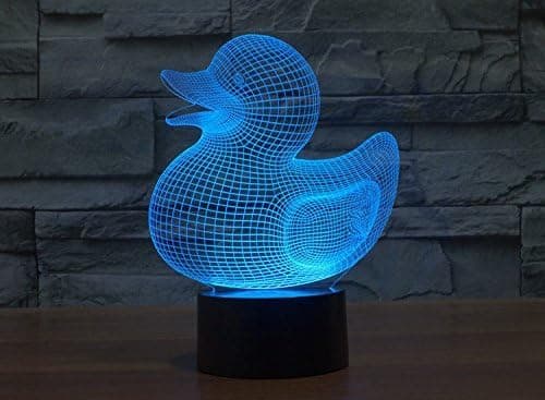3D And Natlampe Lampe Illusion Natlampe 7 Farve Changi