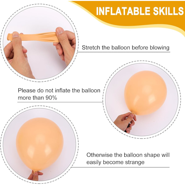 129 stk. gule serie balloner i forskellige størrelser, pakke med 18 12 10 5 tommer til orange gule ballongirlande, bue, ekstra store balloner til fødselsdag, graduat Orange Yellow