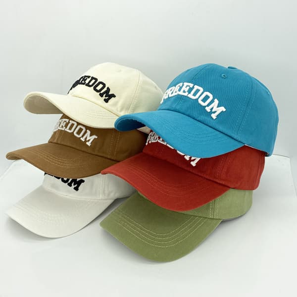 Hat Dame Tredimensionelt Bogstavbroderi Blød Top Spr Blue