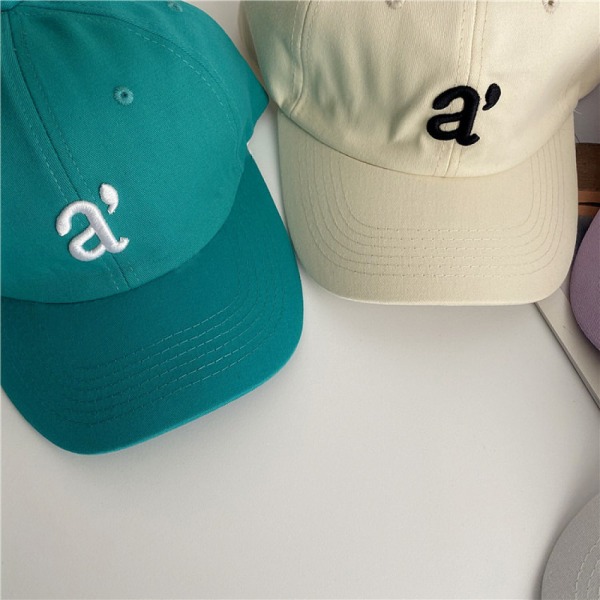 Brev broderad hatt Justerbar basebollkeps White