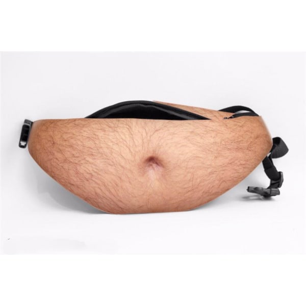 Isän laukku Väärennetty olutvatsa Vyötärölaukku Unisex Fanny Pack Valkoinen Elefanttilahjat Hauskat Gag-lahjat