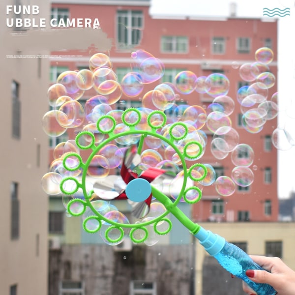 Børne vindmølle boble maskine legetøj boble stick Colorfu
