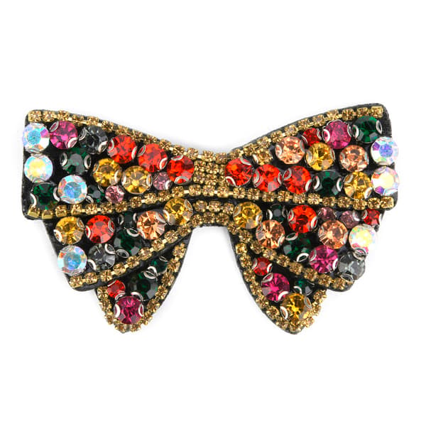 2 st Rhinestone Crystal Applique Bröllopsklänning Skor Sy På Brosch Patch DIY Kläder Trim #1