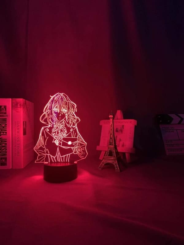 Violet Evergarden Light Anime lampe 3D LED Natlamper 16 Co
