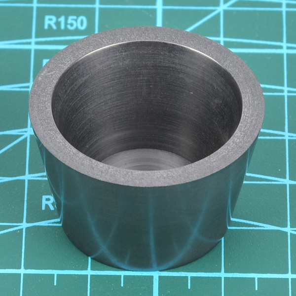 Grafittdigel Metall Væskesmelting Blanding Verktøy for Geologi Eksperiment Analyse Diameter 35 x høyde 22mm grafittdigel uten lokk