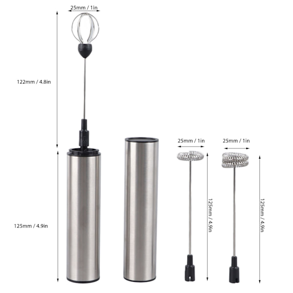 Elektrisk visp multifunksjonell USB oppladbar håndholdt melkeskummer skumprodusent kaffeblender for kjøkken