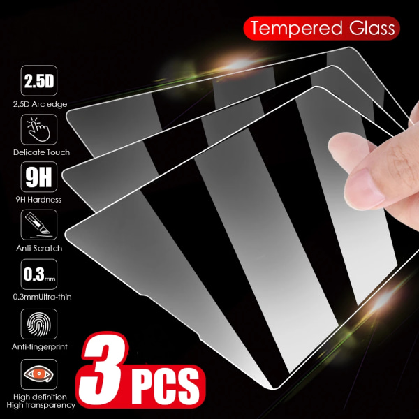 3st skärmskydd härdat glas för Sony Xperia 1 skyddsglasfilm