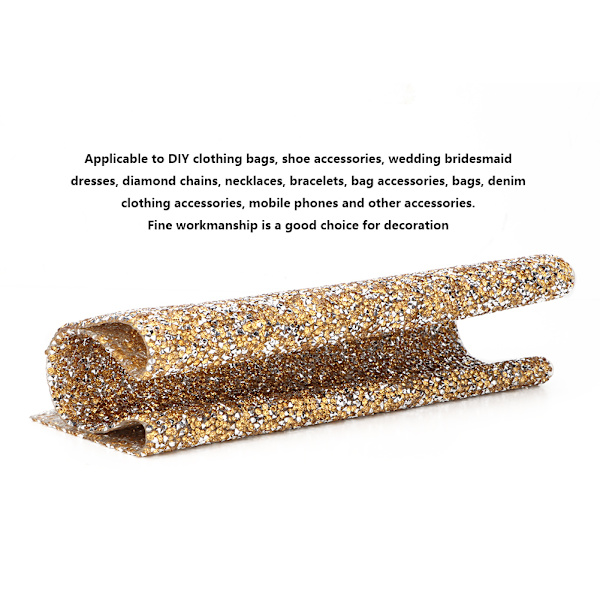 DIY Rhinestone Ribbon Sticker Mesh Tøj Bil Telefon Dekoration Tilbehør #1
