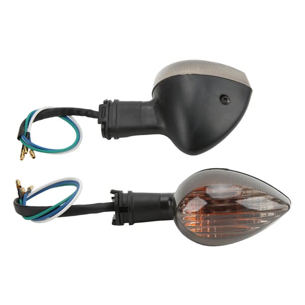 Par Blinklys Indikatorlys Foran Side 12V 6W Udskiftning til YZF R1 2009‑2014 Sort