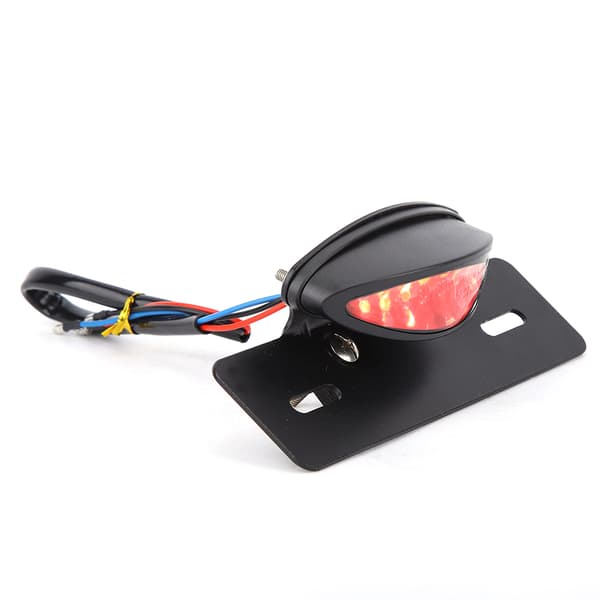 Motorcykel Baglygte Universal Retro LED Brems Nummerplade Lys Indikatorlys (rød)