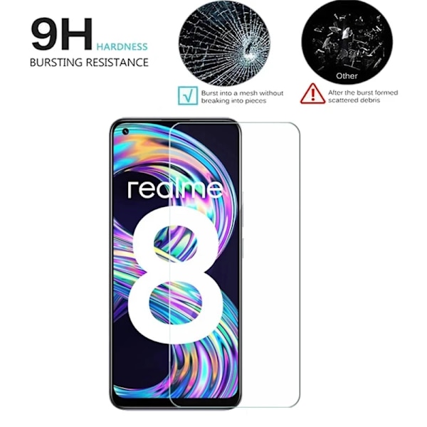 4IN1 Härdat glas för Realme 7i Kameraskydd